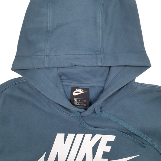 Mens Blue Nike Spellout Hoodie Jumper