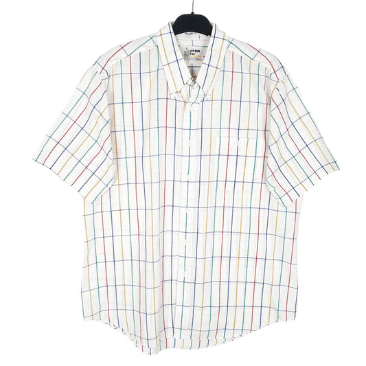 Mens White London Fog Short Sleeve Shirt