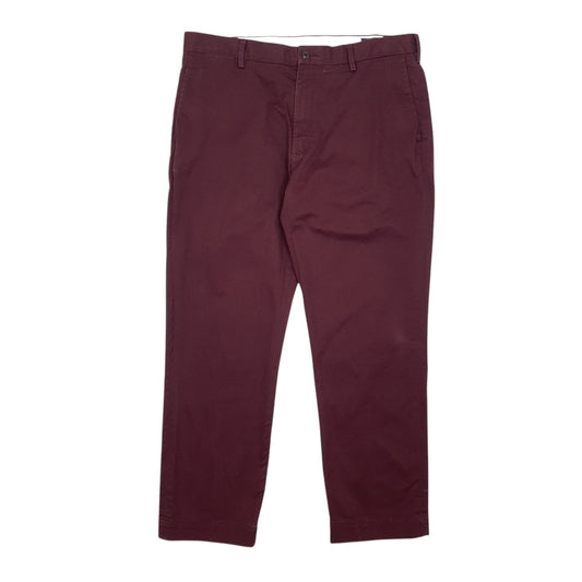 Mens Burgundy Polo Ralph Lauren Stretch Classic Fit Chino Trousers