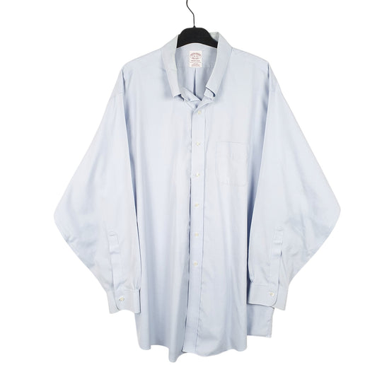 Mens Blue Brooks Brothers Traditional Long Sleeve Shirt