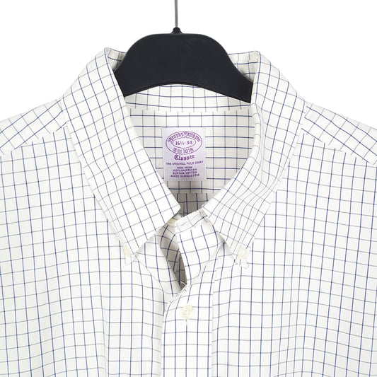Mens White Brooks Brothers Long Sleeve Shirt
