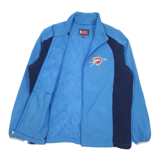 Mens Blue NBA Oklahoma City Thunder Full Zip Coat
