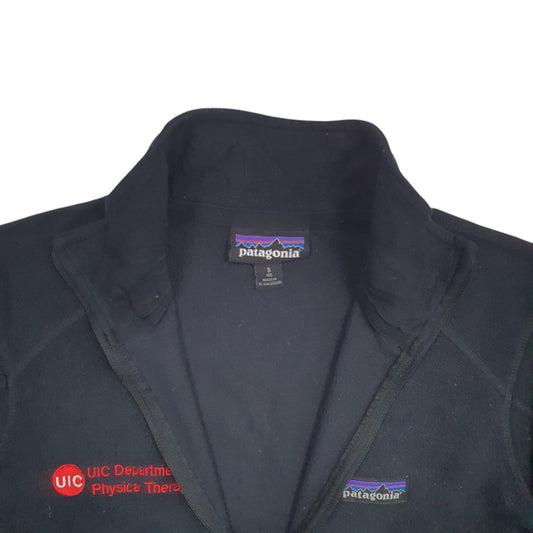 Womens Black Patagonia Quarter Zip Jumper