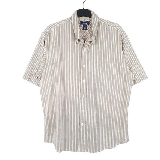 Mens Beige Dockers Short Sleeve Shirt
