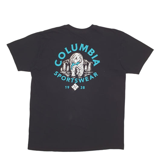 Mens Black Columbia Sportswear Short Sleeve T Shirt