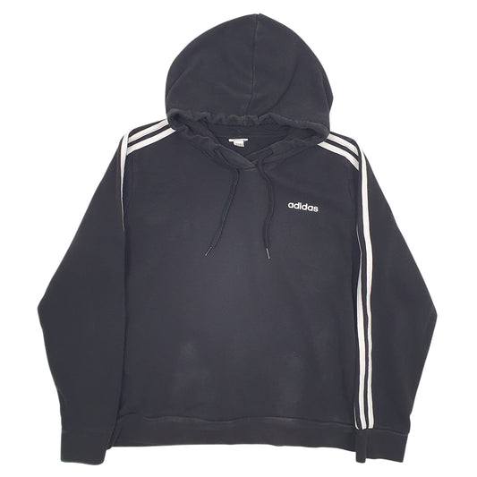 Womens Black Adidas Hoodie Jumper
