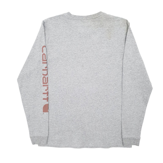Womens Grey Carhartt Long Sleeve T Shirt