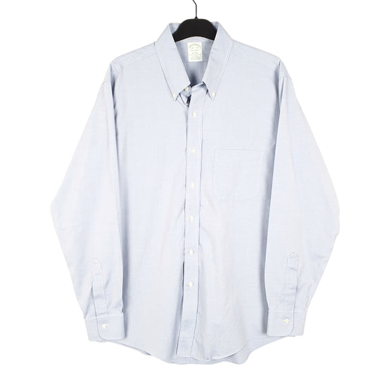 Mens Blue Brooks Brothers Milano Long Sleeve Shirt