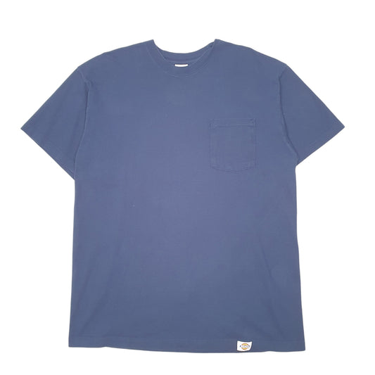 Mens Navy Dickies Pocket Workwear Short Sleeve T Shirt