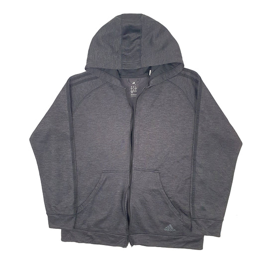 Womens Black Adidas Hoodie Full Zip Jumper