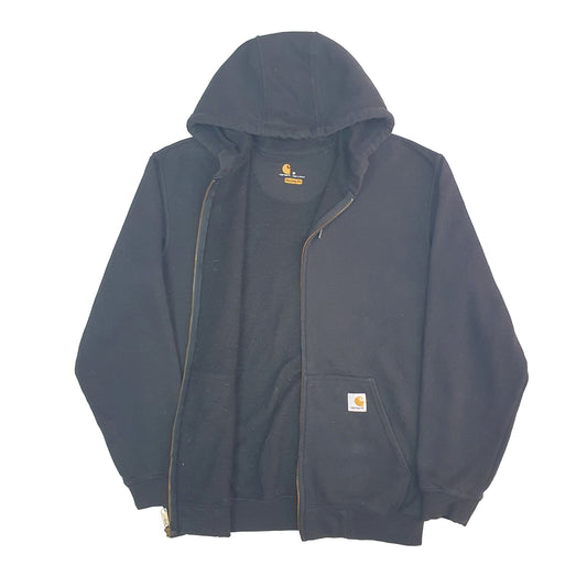 Mens Black Carhartt K122 Hoodie Full Zip Jumper