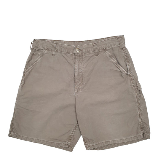 Mens Khaki Carhartt Workwear B144 Carpenter Shorts