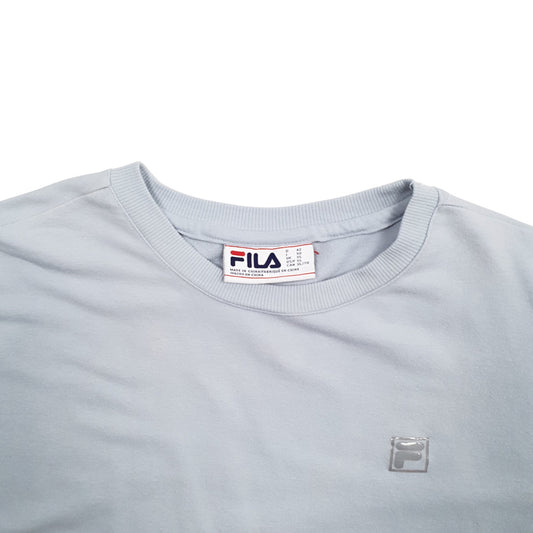 Womens Blue Fila Crewneck Jumper
