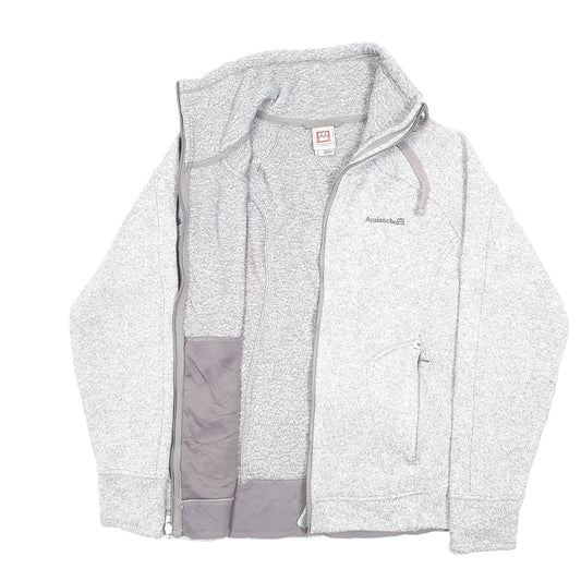 Womens Grey Avalanche Outdoors Hiking Camping Active Full Zip Jumper