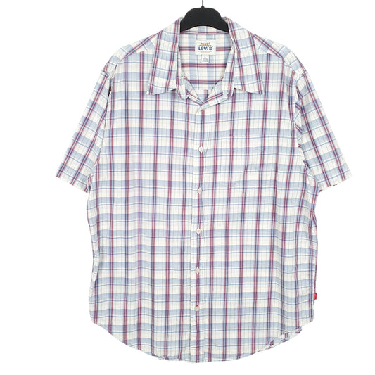 Mens White Levis Short Sleeve Shirt