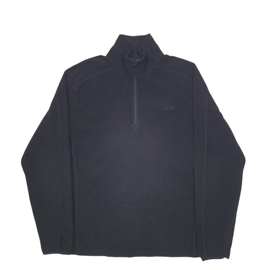 Mens Black Champion Quarter Zip Jumper