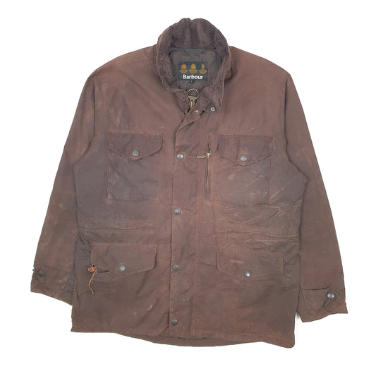 Mens Brown Barbour Sapper Coat