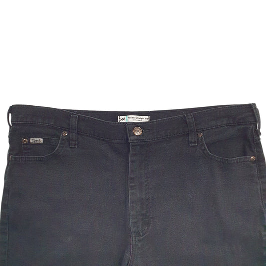 Mens Black Lee Relaxed JeansW36 L30