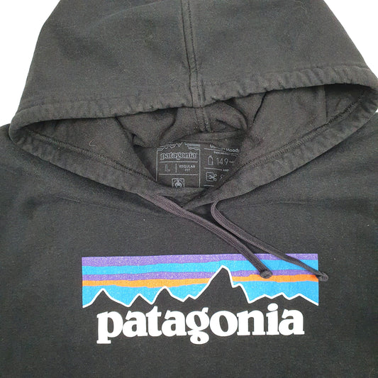 Mens Black Patagonia Hoodie Jumper