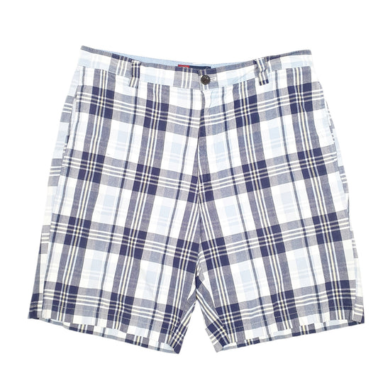 Mens Blue Chaps Madras Ivy League Chino Shorts