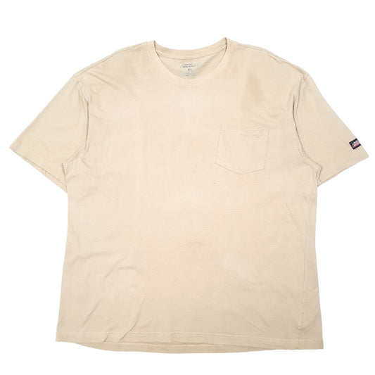 Mens Beige Dickies Pocket Workwear Short Sleeve T Shirt