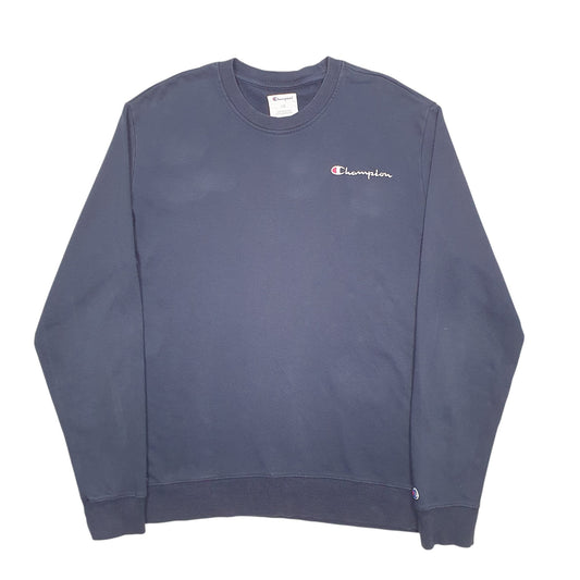 Mens Navy Champion Crewneck Jumper
