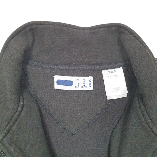 Mens Black Filq Quarter Zip Jumper