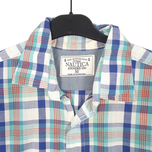 Mens White Nautica Short Sleeve Shirt