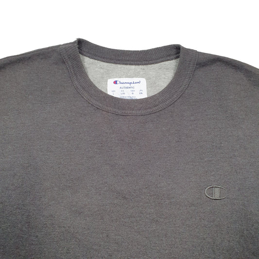Mens Grey Champion Crewneck Jumper