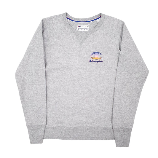 Mens Grey Champion Crewneck Jumper