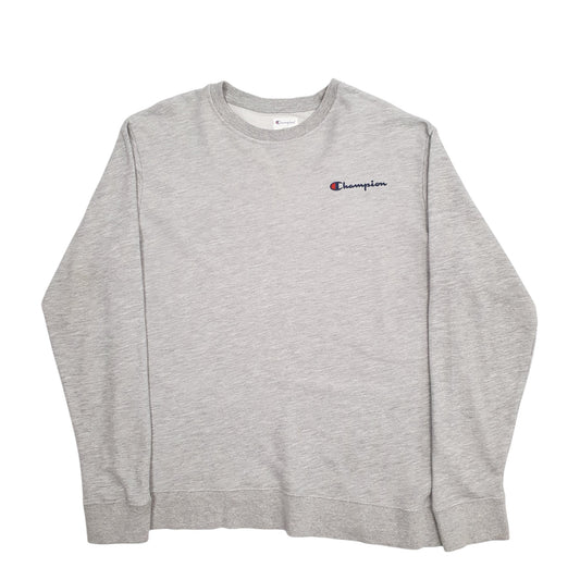 Mens Grey Champion Crewneck Jumper