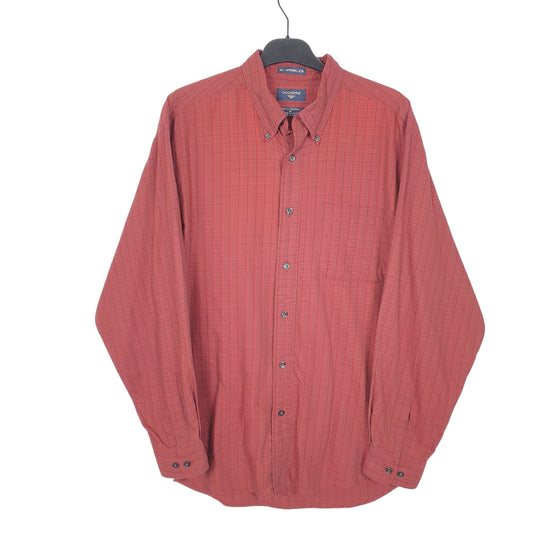 Mens Red Dockers Long Sleeve Shirt