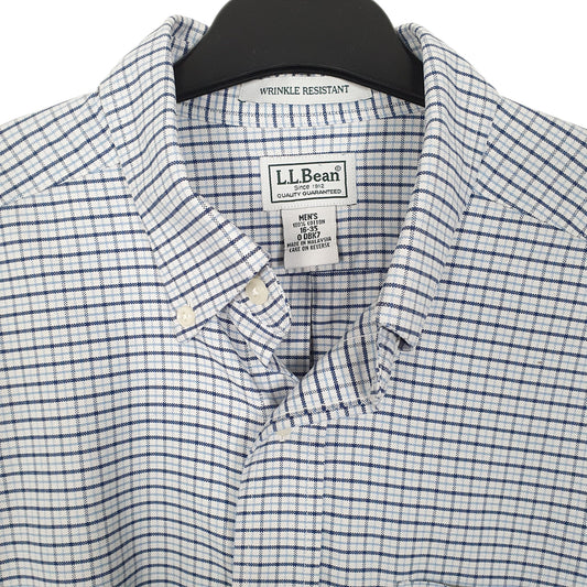 Mens Blue L.L.Bean Long Sleeve Shirt