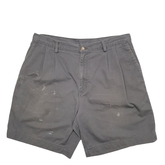 Mens Grey Carhartt Workwear Pleated Carpenter Shorts