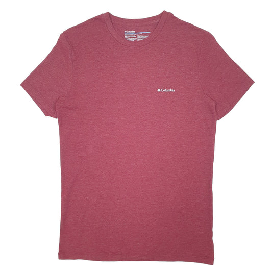 Mens Burgundy Columbia Sportswear Short Sleeve T Shirt