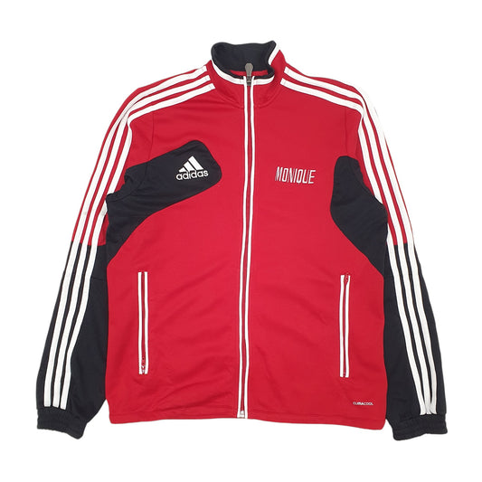 Womens Red Adidas Active Wear Hoodie Coat