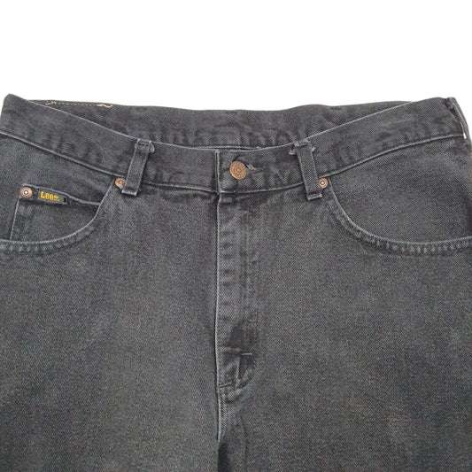 Mens Black Lee Casual JeansW34 L30