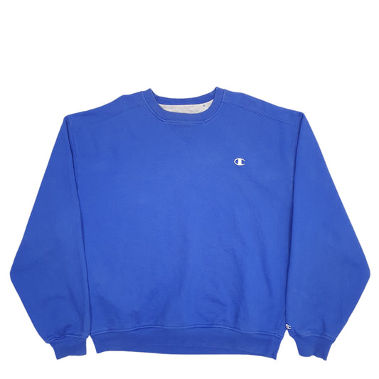 Mens Blue Champion Crewneck Jumper