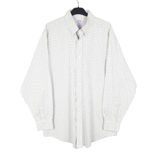 Mens White Brooks Brothers Long Sleeve Shirt