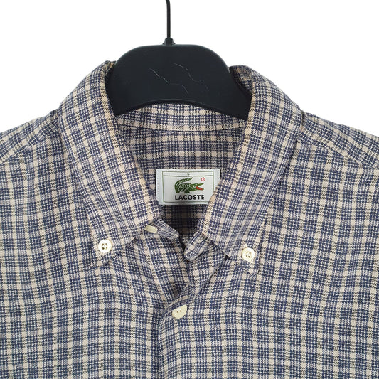 Mens Beige Lacoste Long Sleeve Shirt