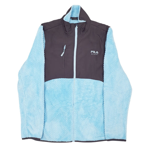 Womens Blue Fila Full Zip Jumper
