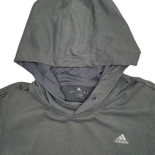 Mens Grey Adidas Climawarm Hoodie Jumper