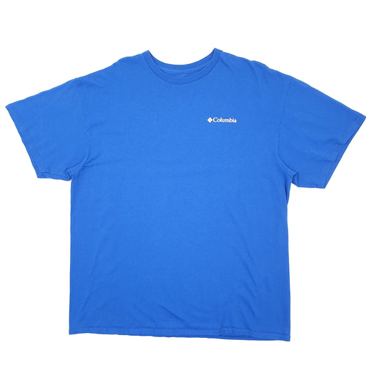 Mens Blue Columbia Sportswear Short Sleeve T Shirt