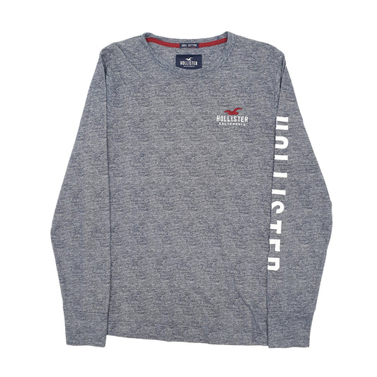 Mens Blue Hollister Long Sleeve T Shirt