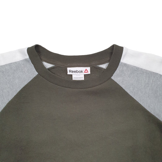 Womens Khaki Reebok Crewneck Jumper