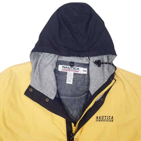 Mens Yellow Nautica Vintage Spellout Coat