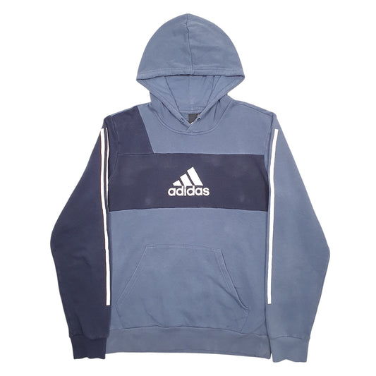 Mens Blue Adidas Hoodie Jumper