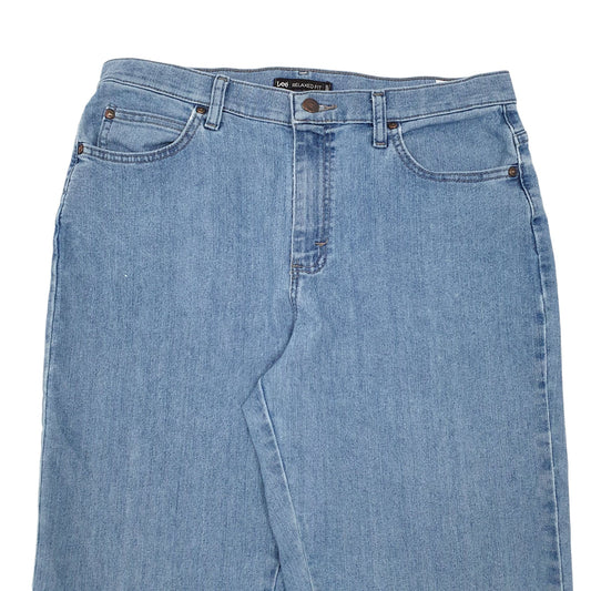 Womens Blue Lee Relaxed Fit JeansW33 L32