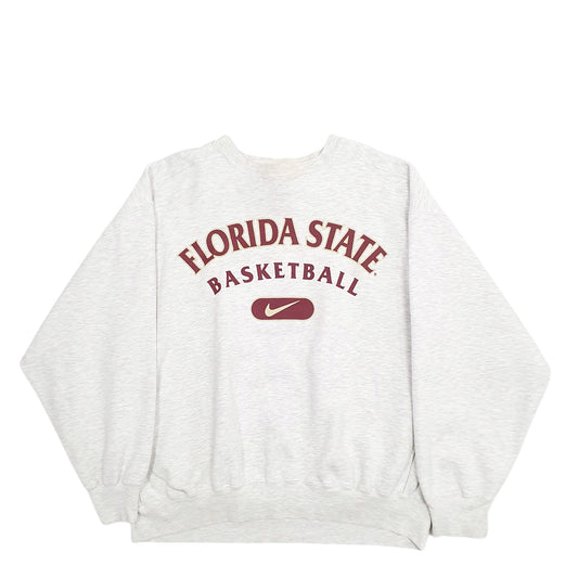 Mens Grey Nike 2000's Crewneck Jumper