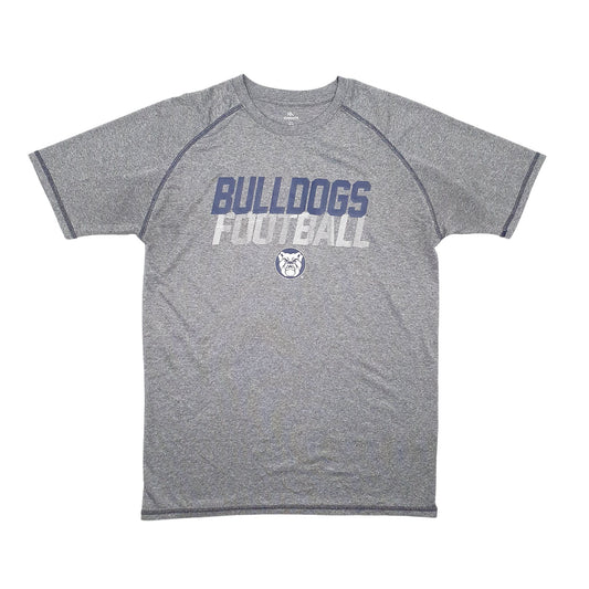 Mens Grey KA Knights Active Wear Bulldog Football Short Sleeve T Shirt